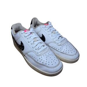Women's Nike Court Vision Low White Hyper Pink Swooshfetti - Size 10 EU 42